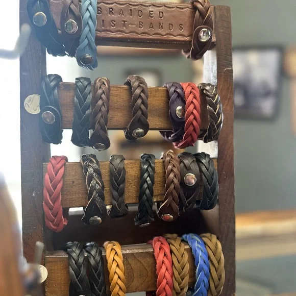 Handmade leather bracelets! 50% of proceeds go to Alabama Autism Awareness!! - Picture 2 of 4